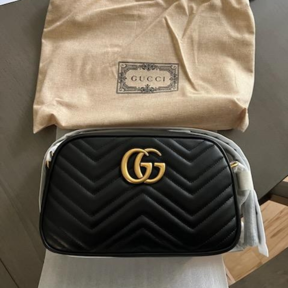 Brand New GG MARMONT MATELASSÉ SHOULDER BAG